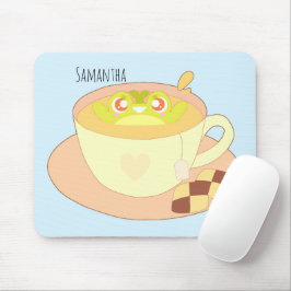 Frosch in der Tasse Tee Mousepad