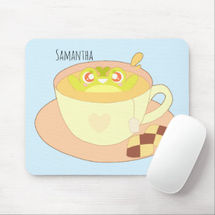 Frosch in der Tasse Tee Mousepad