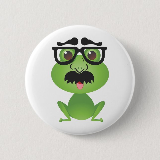 Frosch in der Verkleidung Button (Vorderseite)