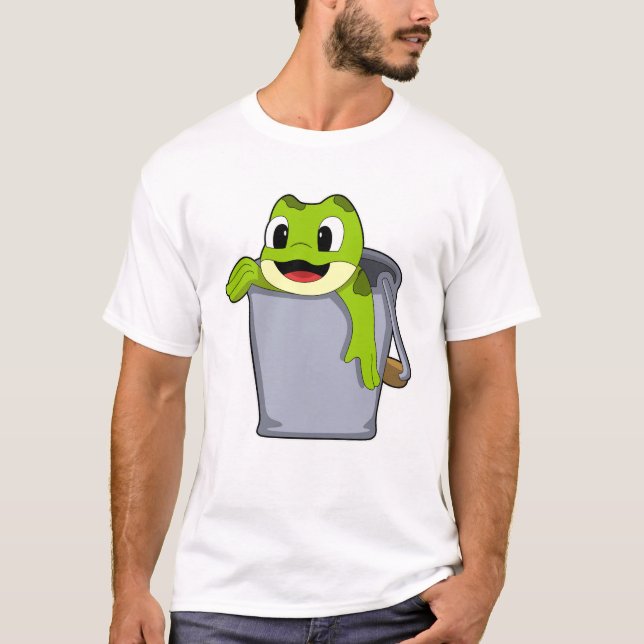 Frosch in Eimer T-Shirt (Vorderseite)