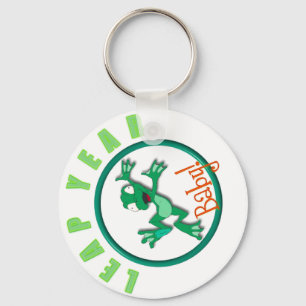 Frosch in einem Kreis Schlüsselanhänger