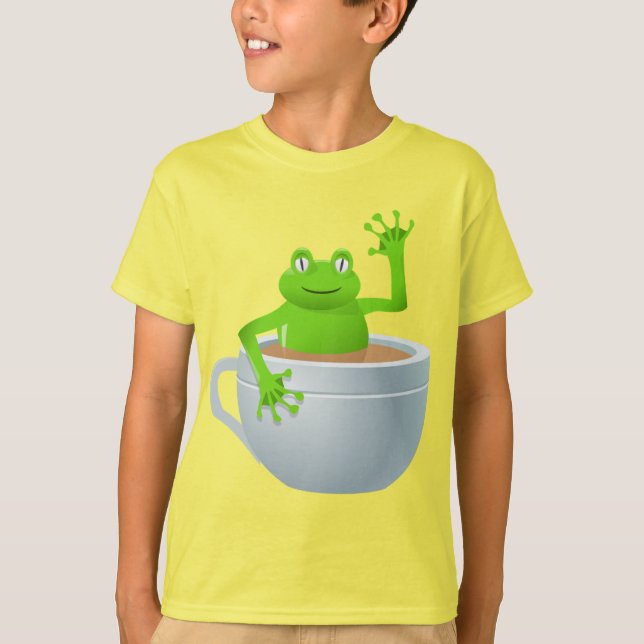 Frosch in einem Tee (Vorderseite)
