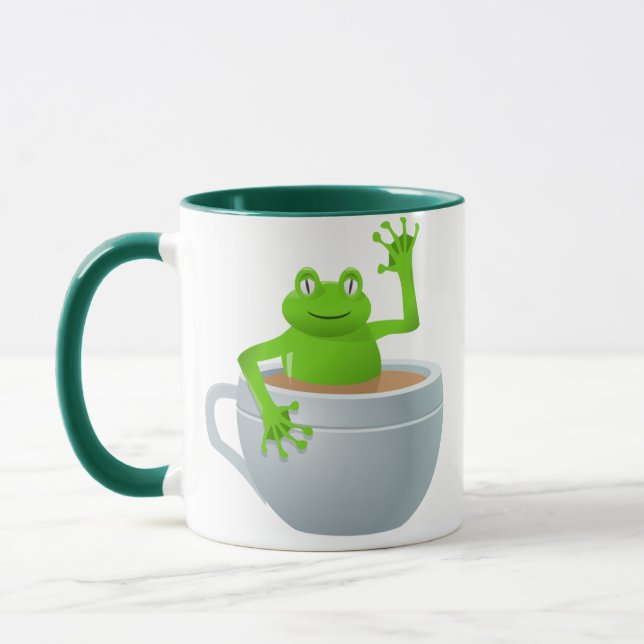 Frosch in einem Tee Tasse (Links)