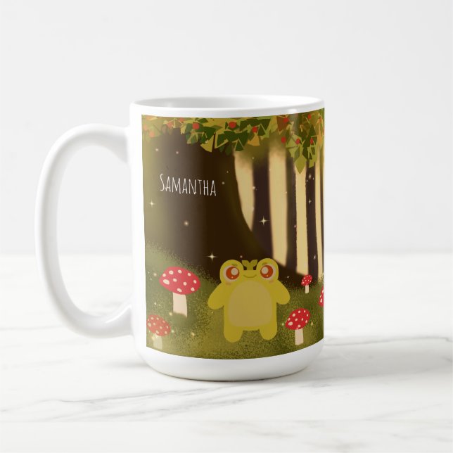 Frosch in magischer Natur Kaffeetasse (Links)