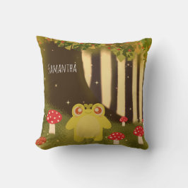 Frosch in magischer Natur Kissen