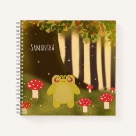 Frosch in magischer Natur Notizbuch