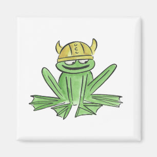Frosch in Tarnhelm Magnet