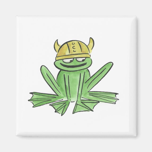 Frosch in Tarnhelm Magnet (Vorne)