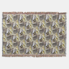 Frosch, in Wasserblasen und Froschlacht getaucht Decke