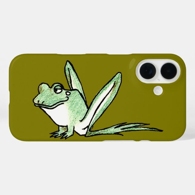 Frosch iPhone 16 Hülle (Rückseite (Horizontal))