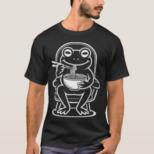 Frosch isst Ramen Kawaii japanische Nudeln Anime G T-Shirt