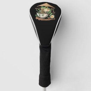 Frosch isst Ramen Kawaii Neko japanische Nudeln  Golf Headcover