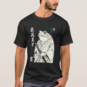 Frosch Japanischer Samurai Krieger Ninja Japan Män T-Shirt
