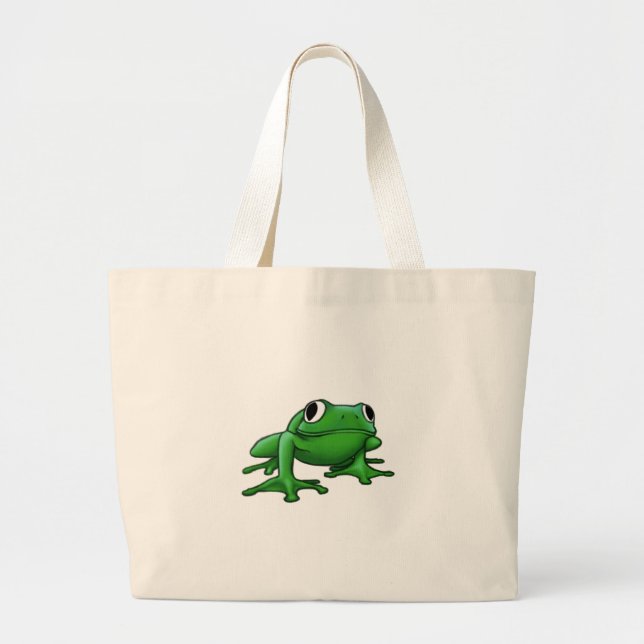 Frosch Jumbo Stoffbeutel (Vorne)