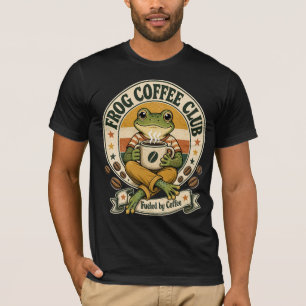 Frosch Kaffee Club Kaffeeliebhaber T-Shirt