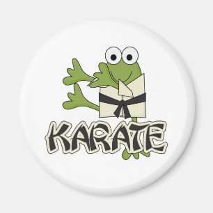 Frosch-Karate-T-Shirts und Geschenke Magnet