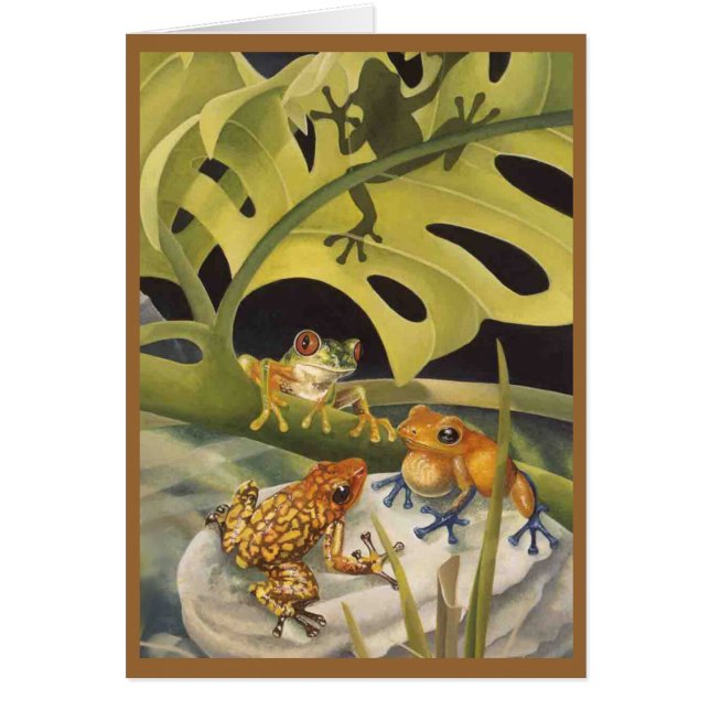 Frosch-Karte (freier Raum) (Vorne)