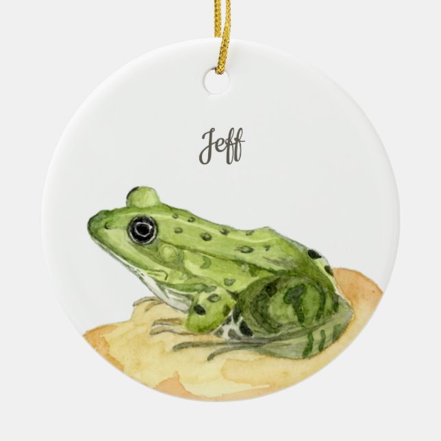 Frosch Keramik Ornament (Vorne)
