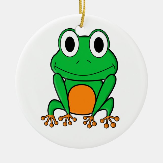 Frosch Keramikornament (Vorne)