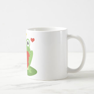 Frosch-König mit Herzen Kaffeetasse