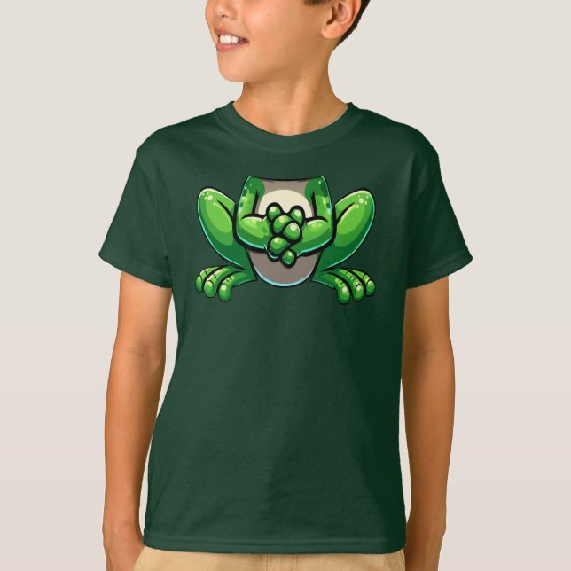 Frosch Kostüm Kinder Frosch T-Shirt (Vorderseite)