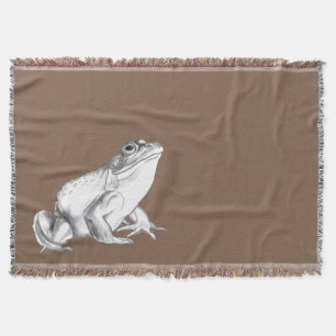 Frosch-Kunst-Decken-Stier-Frosch-Kunst-Wurfs-Decke Decke