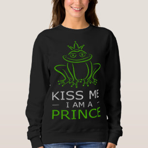 Frosch Küss mich, ich bin ein Prinz Märchen Sweatshirt
