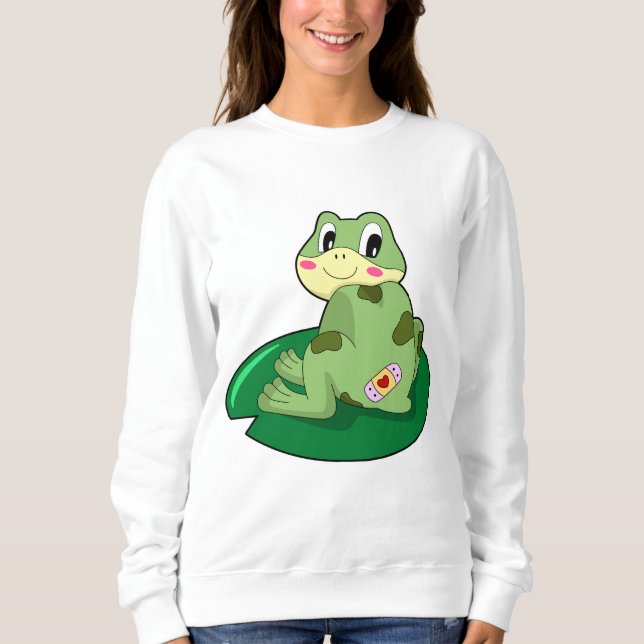 Frosch Leaf Heart Plaster Sweatshirt (Vorderseite)