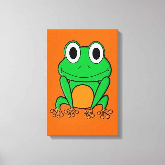 Frosch Leinwanddruck (Vorderseite)