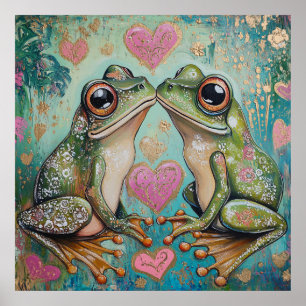Frosch Liebe Poster