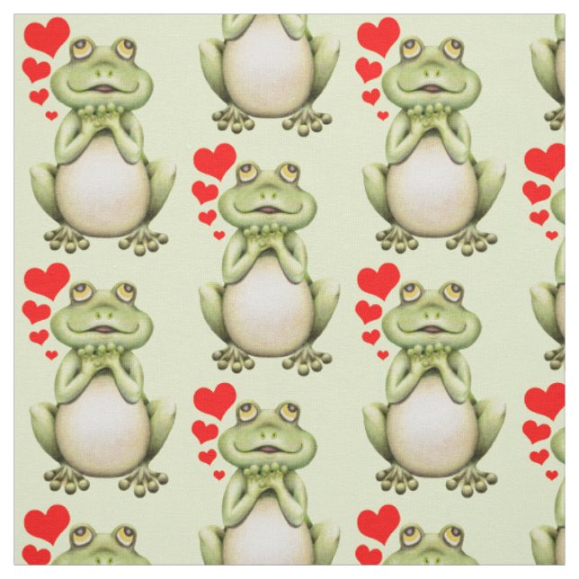 Frosch-Liebe-Zeichnen Stoff (Muster)