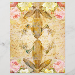 Frosch-Liebes-Scrapbook-Papier