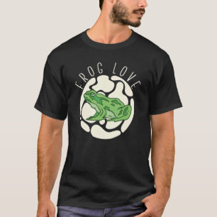 Frosch Liebt Kröte Froschfänger Jäger Amphibie Fan T-Shirt