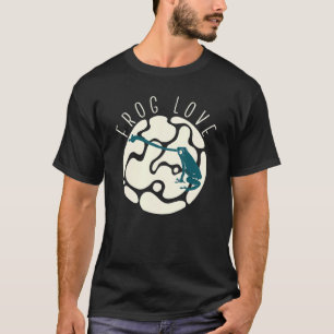 Frosch Liebt Kröte Froschfänger Jäger Amphibie Fan T-Shirt