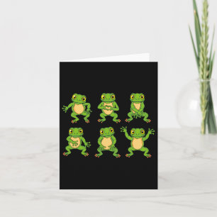 Frosch Lover Kinder Niedliche Tanzfrosche Karte