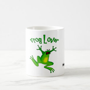 Frosch-Lover-Tasse - Text hinzufügen Verwandlungstasse