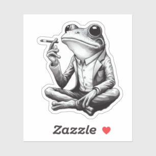 Frosch, lustiger Frosch, Aufkleber