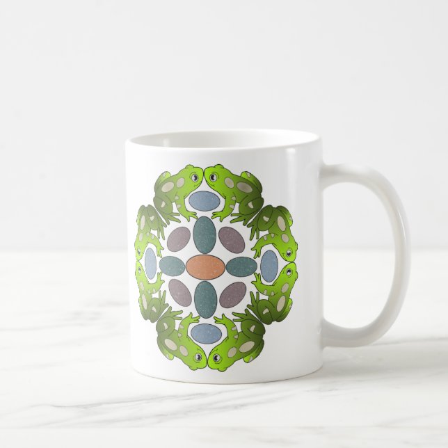 Frosch-Mandala Kaffeetasse (Rechts)