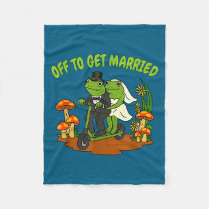 Frosch Meme Hochzeit Junggesellinnenabschied geht Fleecedecke