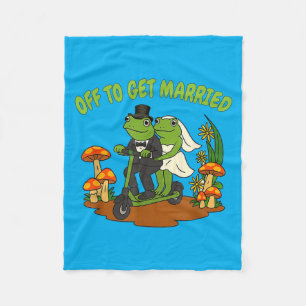 Frosch Meme Hochzeit Junggesellinnenabschied Heira Fleecedecke
