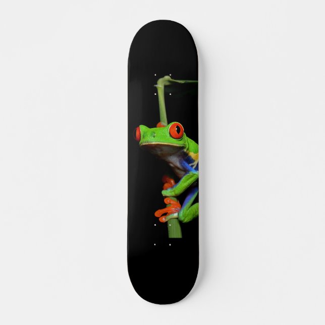 Frosch, Mit Augen gestrichen Skateboard (Vorne)