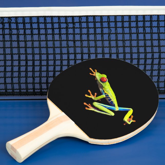 Frosch, Mit Augen gestrichen Tischtennis Schläger (InSitu)