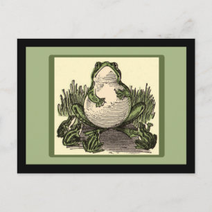Frosch mit Baby Frogs Postkarte