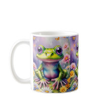 Frosch mit Blume, digitale Kunst