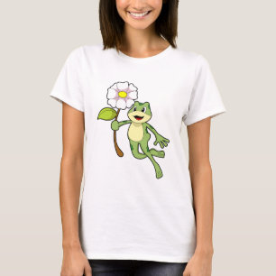 Frosch mit Blume.PNG T-Shirt