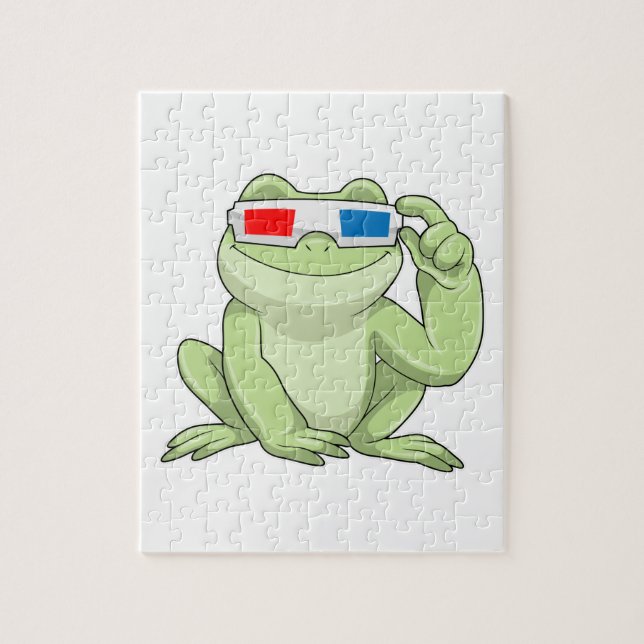 Frosch mit Brille (Vertikal)