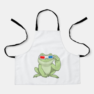 Frosch mit Brille Schürze