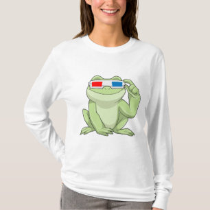 Frosch mit Brille T-Shirt