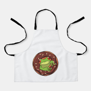 Frosch mit Donut Schürze