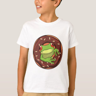 Frosch mit Donut T-Shirt